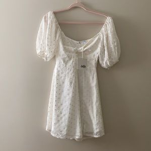 Selfie Leslie White Mini Dress